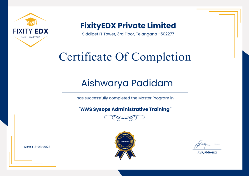 AWS Sysops Administrative